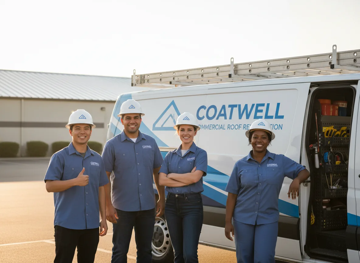 Commercial roof coating company in Slovan, PA